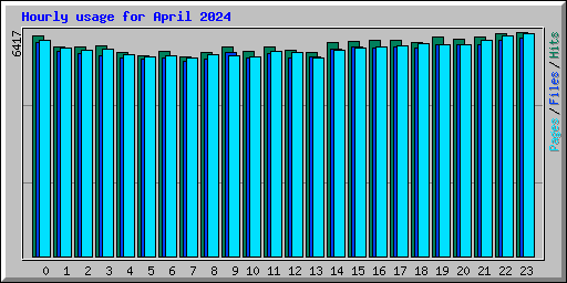 Hourly usage for April 2024