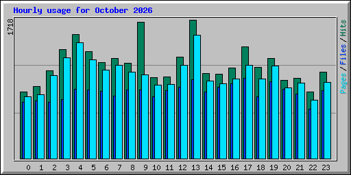 Hourly usage for October 2026